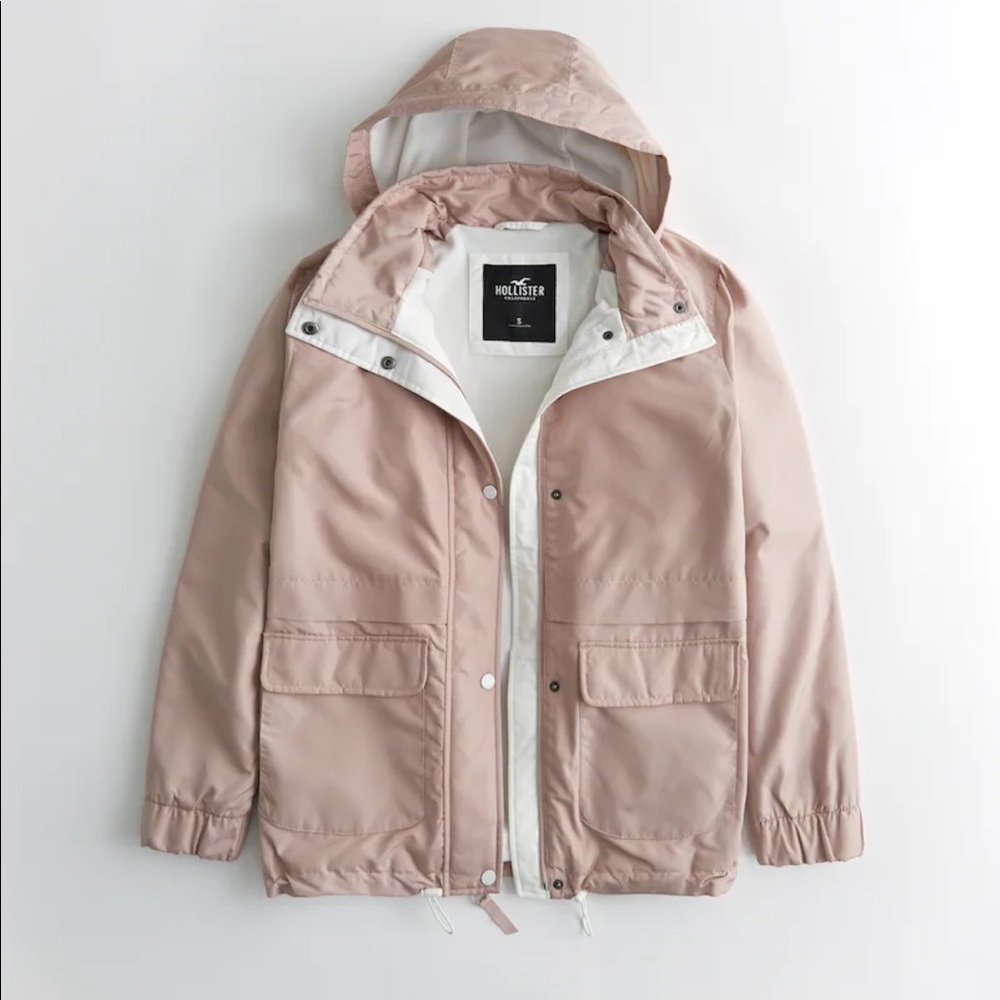 Hollister girls women’s Anorak fleeced Jacket